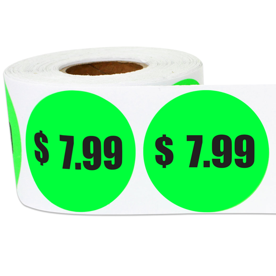 1.5in Sticker: $7.99 Pricing Label Roll (Green)