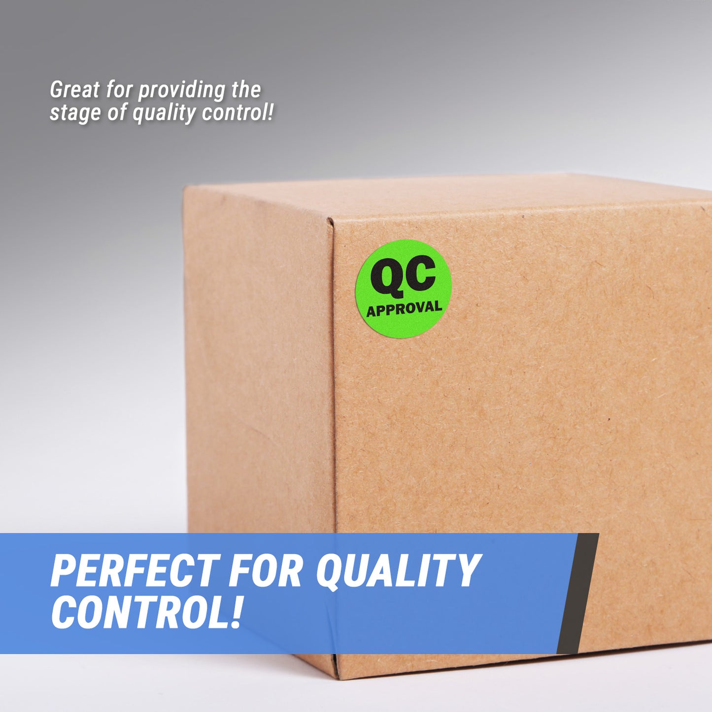 1in QC Approval Label Green (Roll)