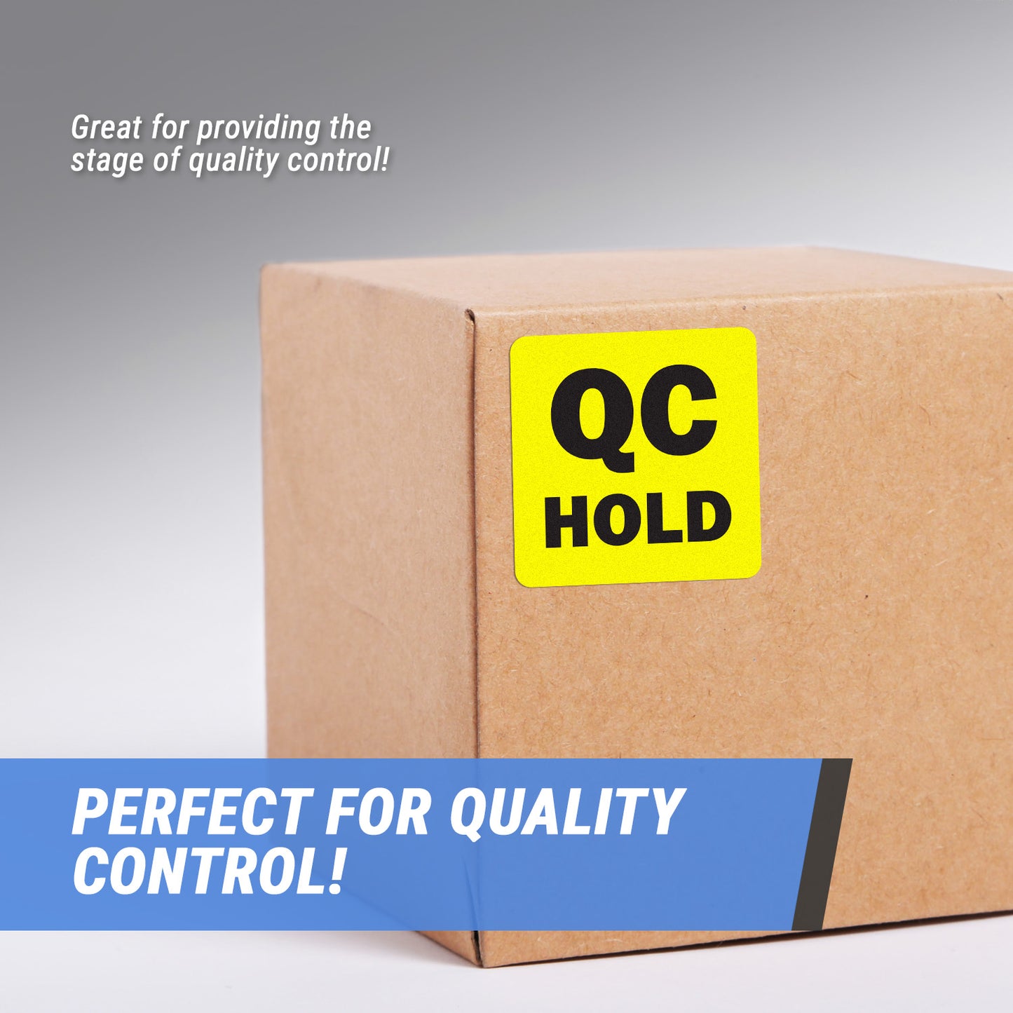 2 x 2in QC Hold Label Yellow (Roll)