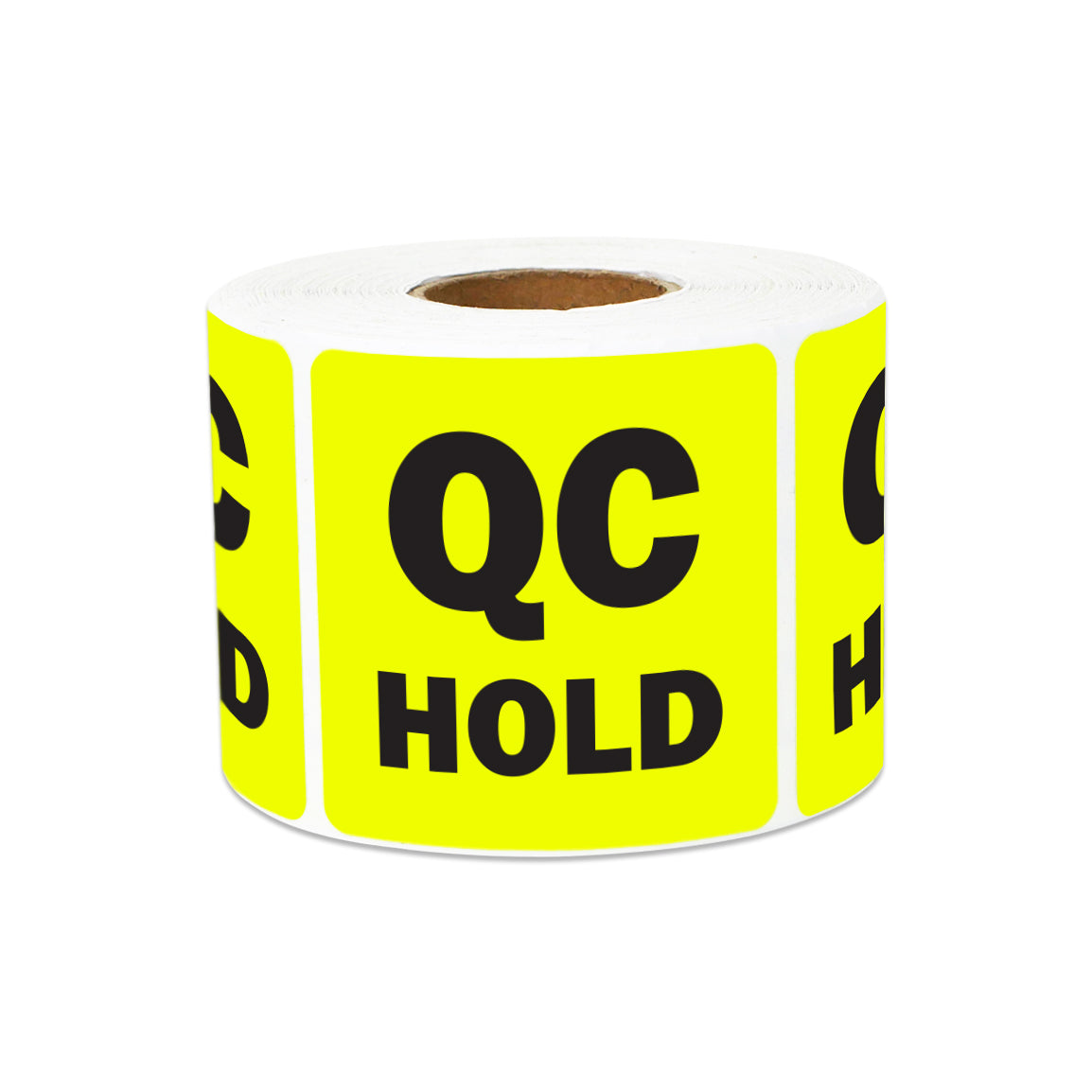 2 x 2in QC Hold Label Yellow (Roll)