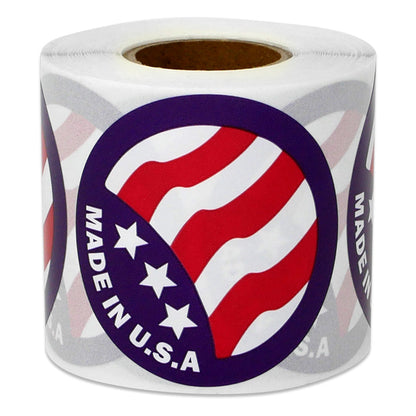 2in Sticker: Made in USA Label Roll