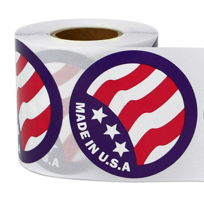 2in Sticker: Made in USA Label Roll