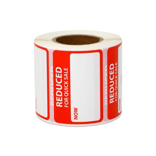 1.63 x 1.13in Sticker: Reduced for Quick Sale Retail Label Roll