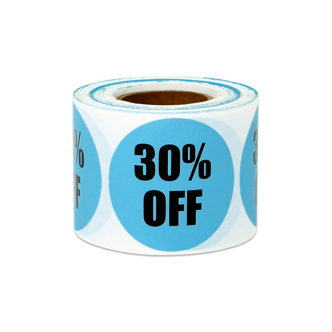 1.5in Sticker: 30 Percent Off Retail Label Roll (Blue)