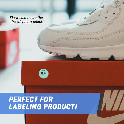 0.75in Sticker: Size 5.5 Clothing and Footwear Label Pack