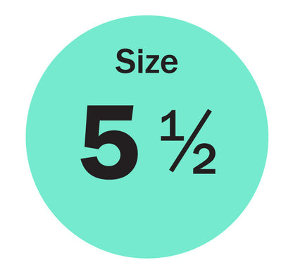 0.75in Sticker: Size 5.5 Clothing and Footwear Label Pack
