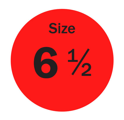 0.75in Sticker: Size 6.5 Clothing & Footwear Label Pack