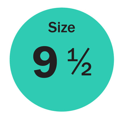 0.75in Sticker: Size 9.5 Clothing & Footwear Label Pack