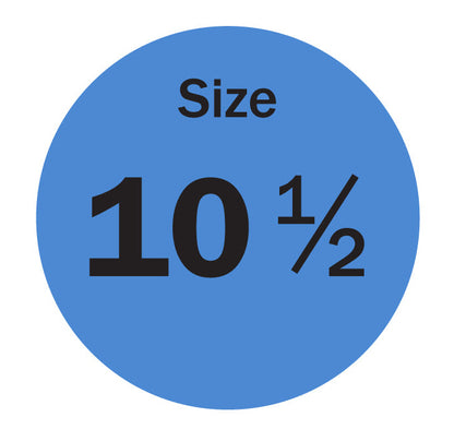 0.75in Sticker: Size 10.5 Clothing & Footwear Label Pack