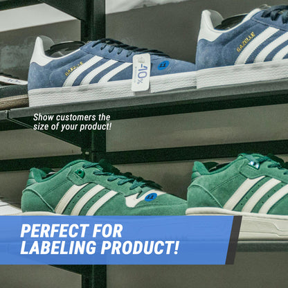 0.75in Sticker: Size 11 Clothing & Footwear Label Pack