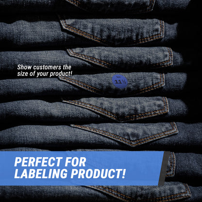 0.75in Sticker: Size 11.5 Clothing & Footwear Label Pack