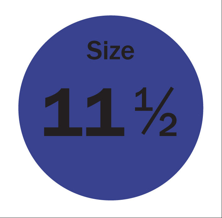 0.75in Sticker: Size 11.5 Clothing & Footwear Label Pack