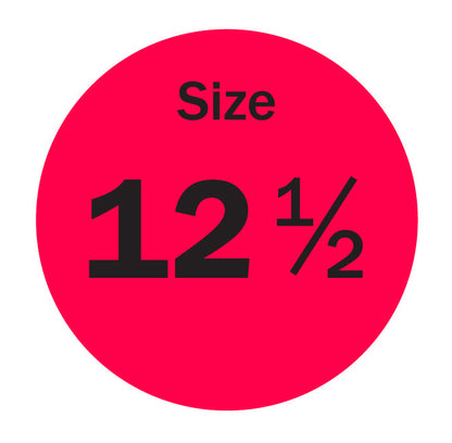 0.75in Sticker: Size 12.5 Clothing & Footwear Label Pack