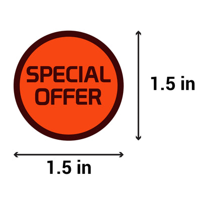1.5in Sticker: Special Offer Retail Label RollRoll