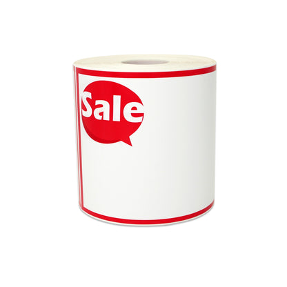 5.5 x 3.5in Sticker: Write-In Sale Label Roll