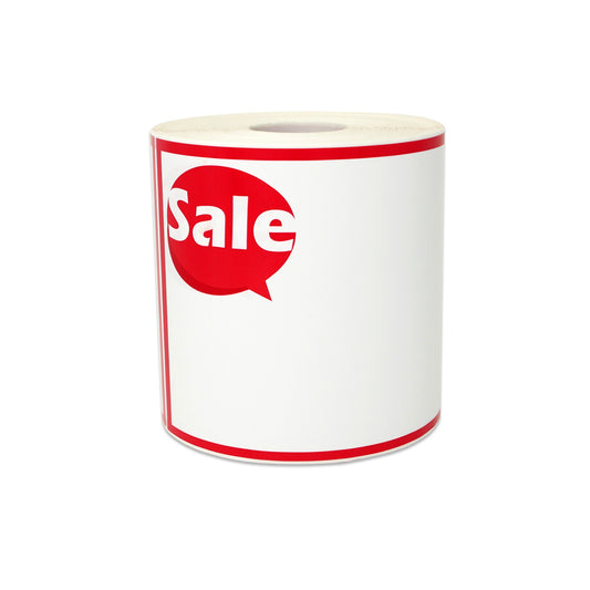 5.5 x 3.5in Sticker: Write-In Sale Label Roll