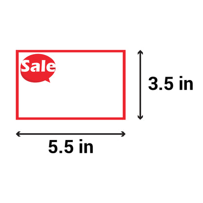 5.5 x 3.5in Sticker: Write-In Sale Label Roll