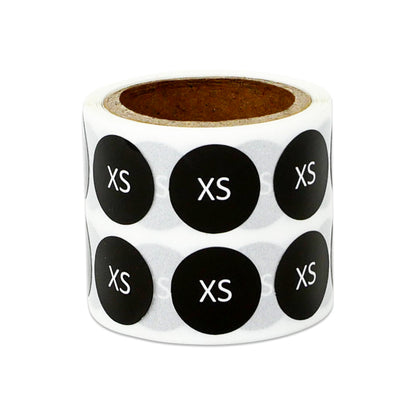 0.5in Sticker: X-Small Clothing Apparel Label (Size XS)
