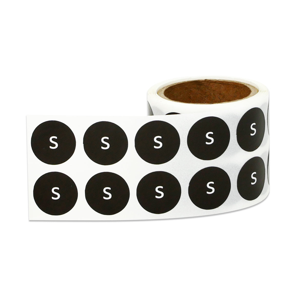 0.5in Sticker: Small Clothing Apparel Label (Size S)