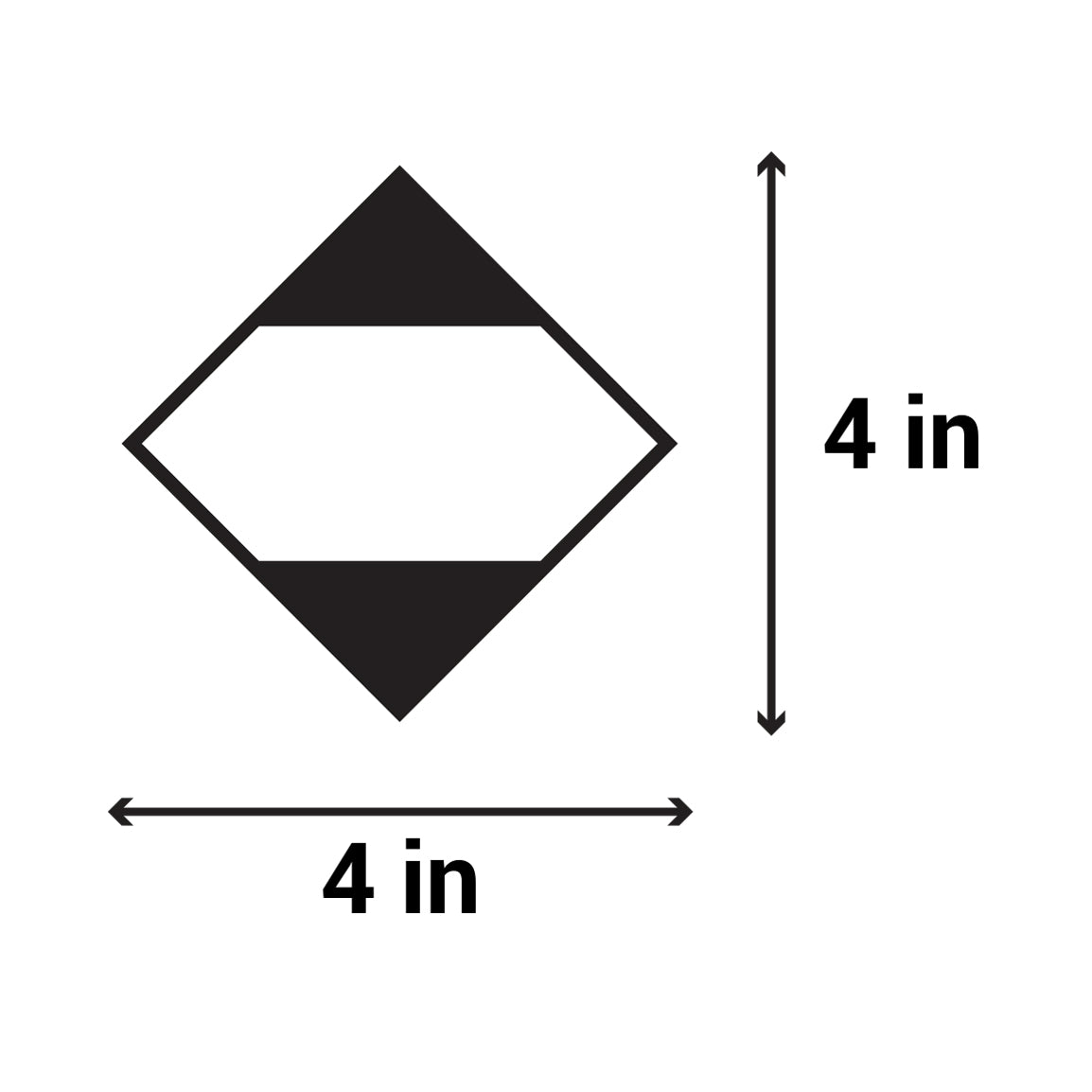 4 x 4in Sticker: Write-In ORM D Label Roll