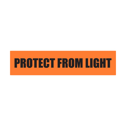 1.63 x 0.38in Sticker: Protect from Light Label (Orange)