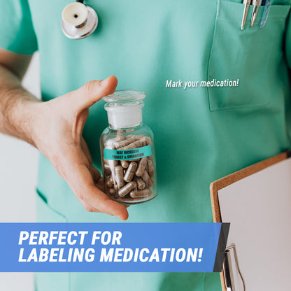 1.63 x 0.38in Sticker: May Increase Thirst and Urination Medication Label