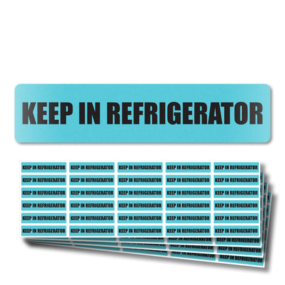 1.63 x 0.38in Sticker: Keep in Refrigerator Medication Label (300 pcs)