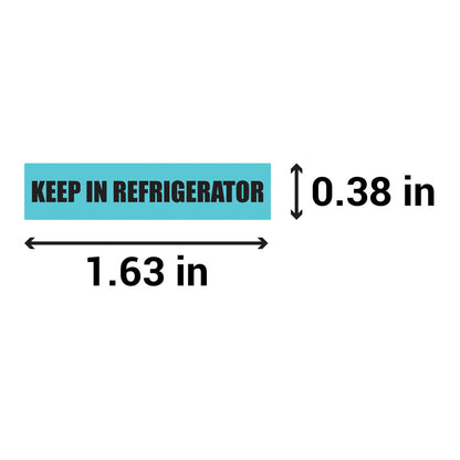 1.63 x 0.38in Sticker: Keep in Refrigerator Medication Label (300 pcs)