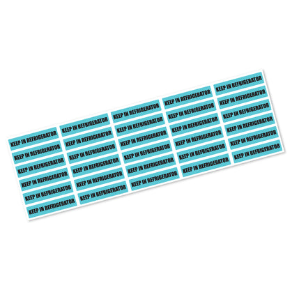 1.63 x 0.38in Sticker: Keep in Refrigerator Medication Label (300 pcs)