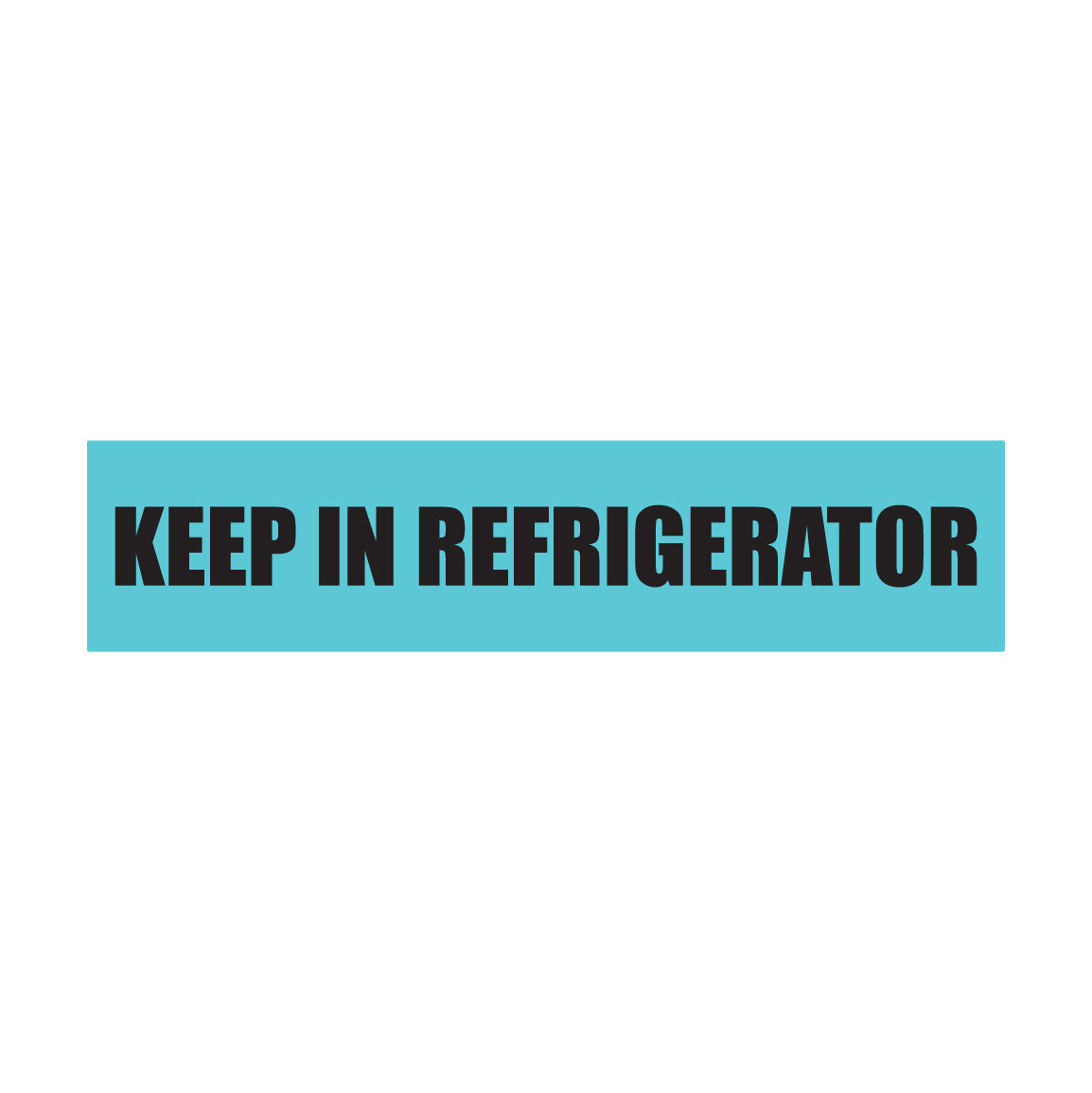 1.63 x 0.38in Sticker: Keep in Refrigerator Medication Label (300 pcs)