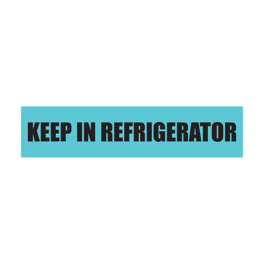 1.63 x 0.38in Sticker: Keep in Refrigerator Medication Label