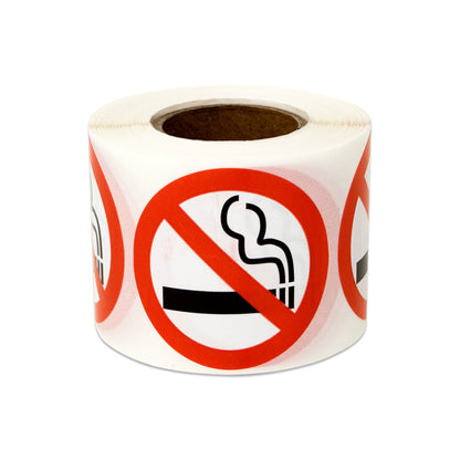 1.5in Sticker: No Smoking Warning Label Roll