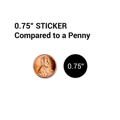 0.75in 2021 Year Label Orange (Sheet)