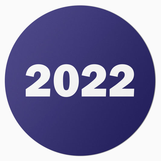 0.75in 2022 Year Label Purple (Sheet)