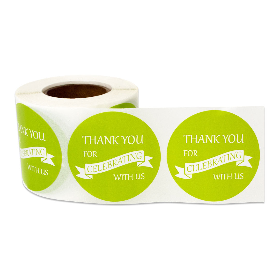 1.5in Sticker: Thank You for Celebrating with Us Label (Roll)