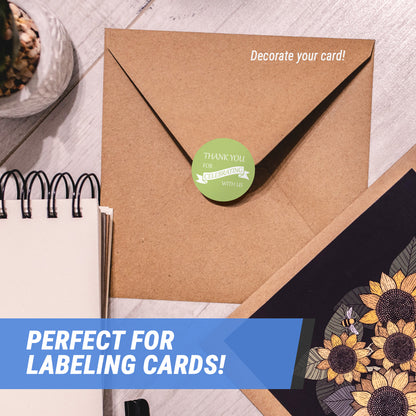 1.5in Sticker: Thank You for Celebrating with Us Label (Roll)