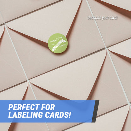 1.5in Sticker: Thank You for Celebrating with Us Label (Roll)