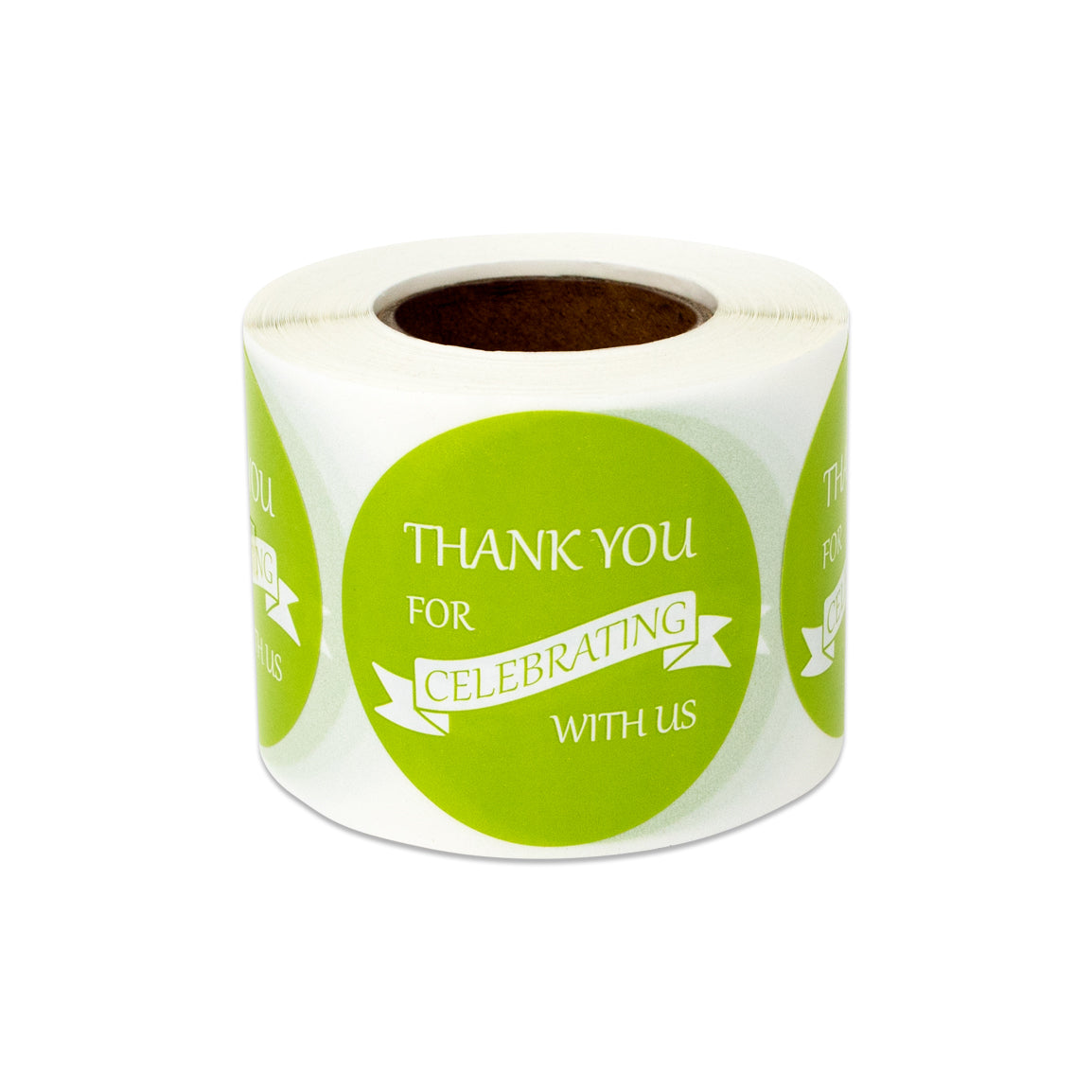 1.5in Sticker: Thank You for Celebrating with Us Label (Roll)