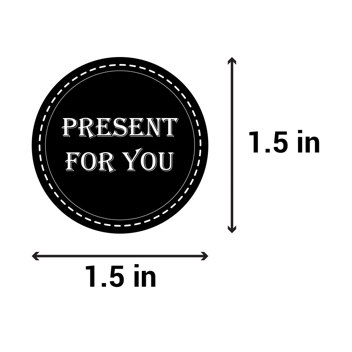 1.5in Sticker: Present for You Label Roll