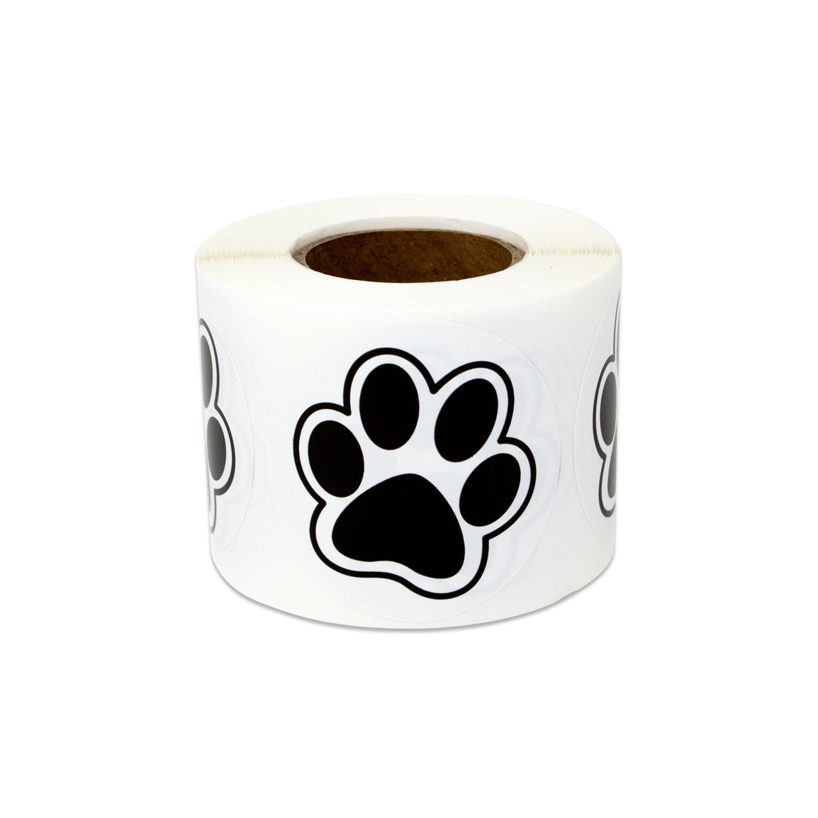 1.5in Sticker: Animal Paw Print Pet Label