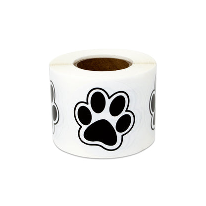 1.5in Sticker: Animal Paw Print Pet Label