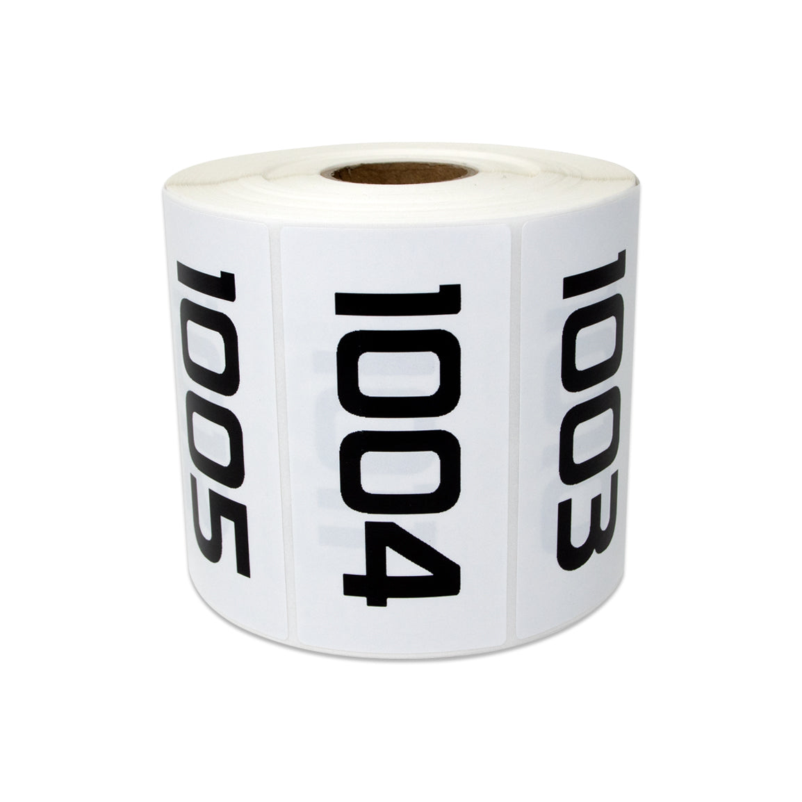 3 x 1.5in Sticker: Consecutive Numbers 1001 to 2000 Label Roll
