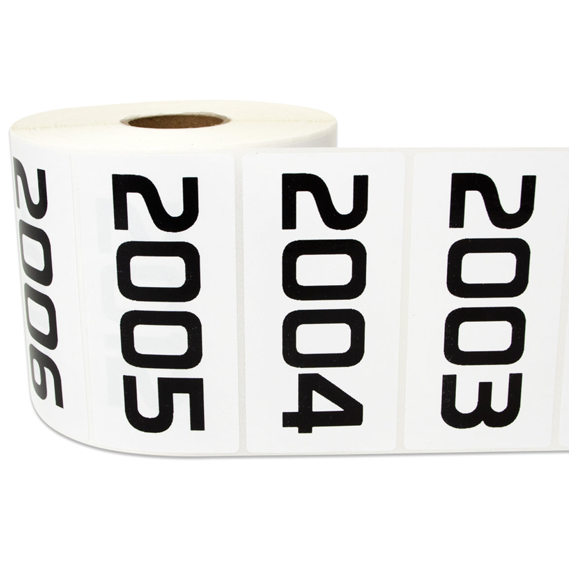 3 x 1.5 inch Consecutive Numbers 2001 to 3000 Stickers (Roll)
