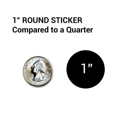 1 inch Consecutive Numbers 0001 to 1000 Stickers (Roll)