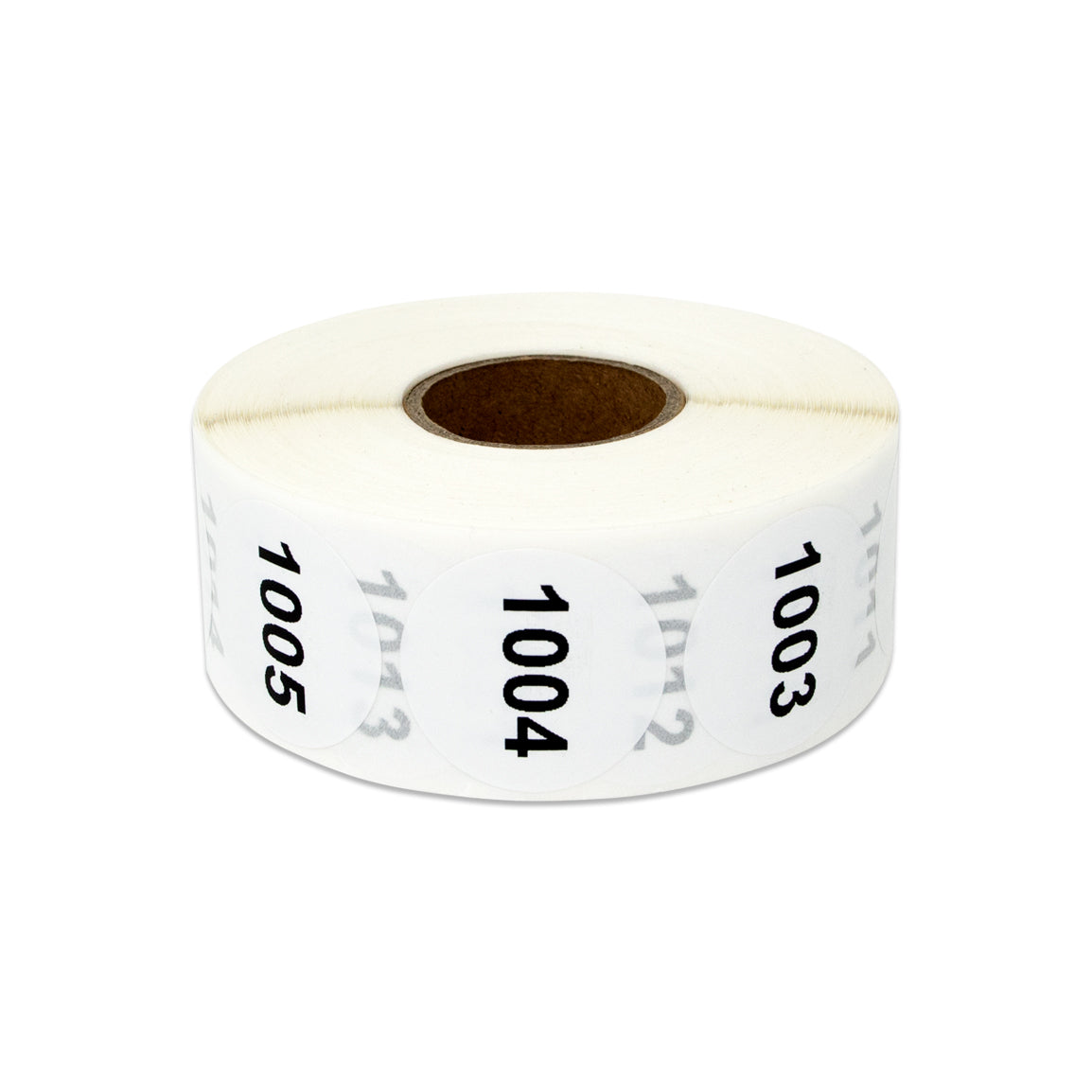 1in Sticker: Consecutive Numbers 1001 to 2000 Label Roll