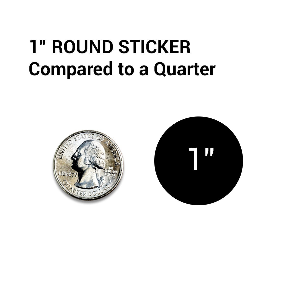 1in Sticker: Consecutive Numbers 1001 to 2000 Label Roll