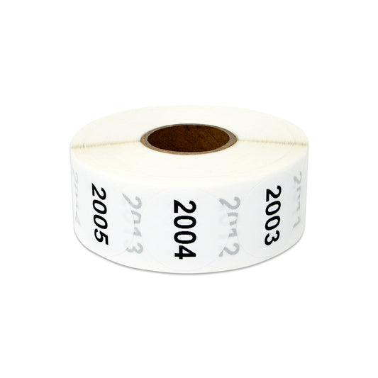 1in Sticker: Consecutive Numbers 2001 to 3000 Label Roll