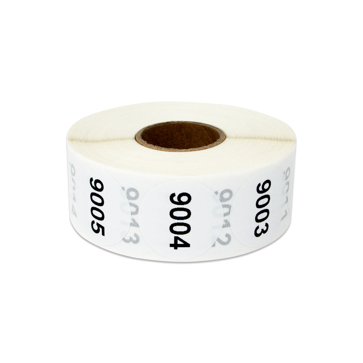 1 inch Consecutive Numbers 9001 to 10000 Stickers (Roll)