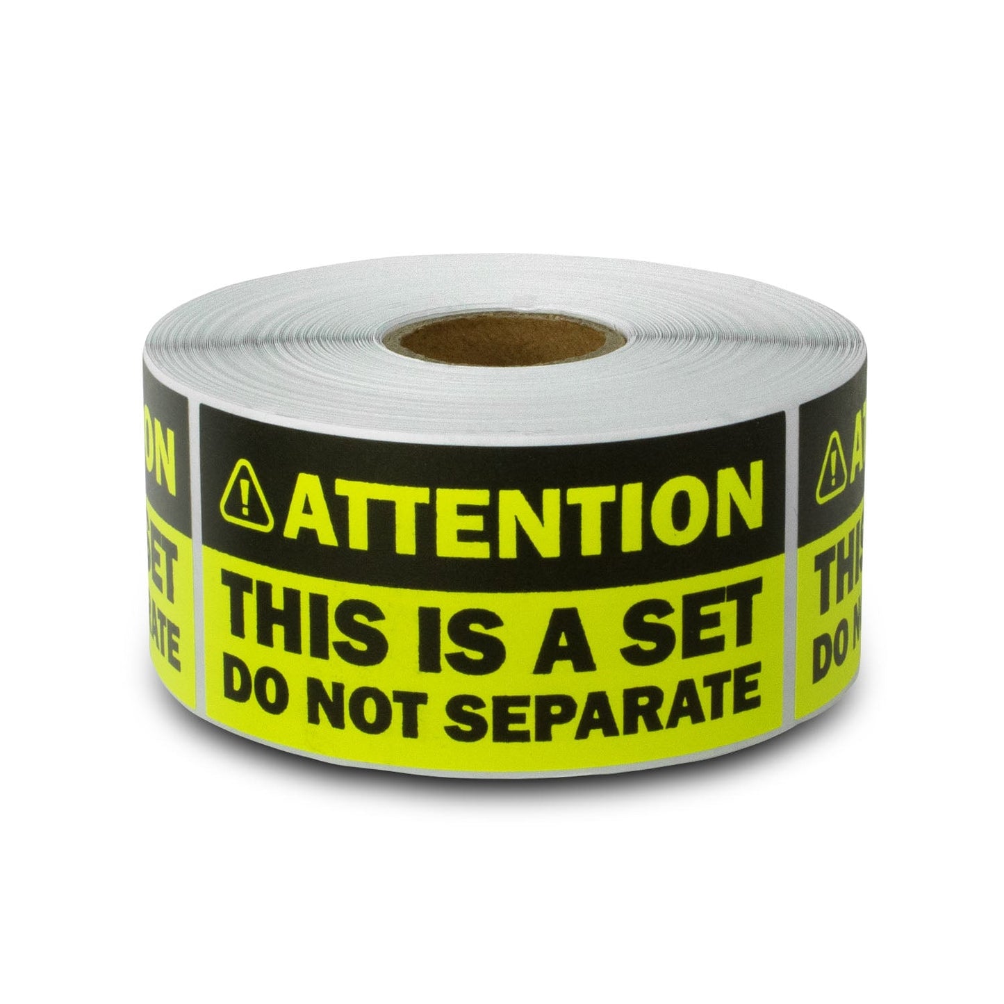 3 x 1.5in Sticker: This is a Set Do Not Separate Shipping Label (Yellow)