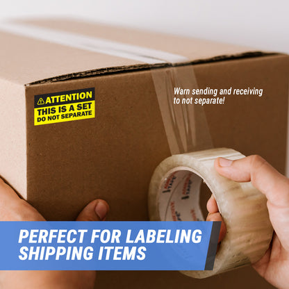 3 x 1.5in Sticker: This is a Set Do Not Separate Shipping Label (Yellow)